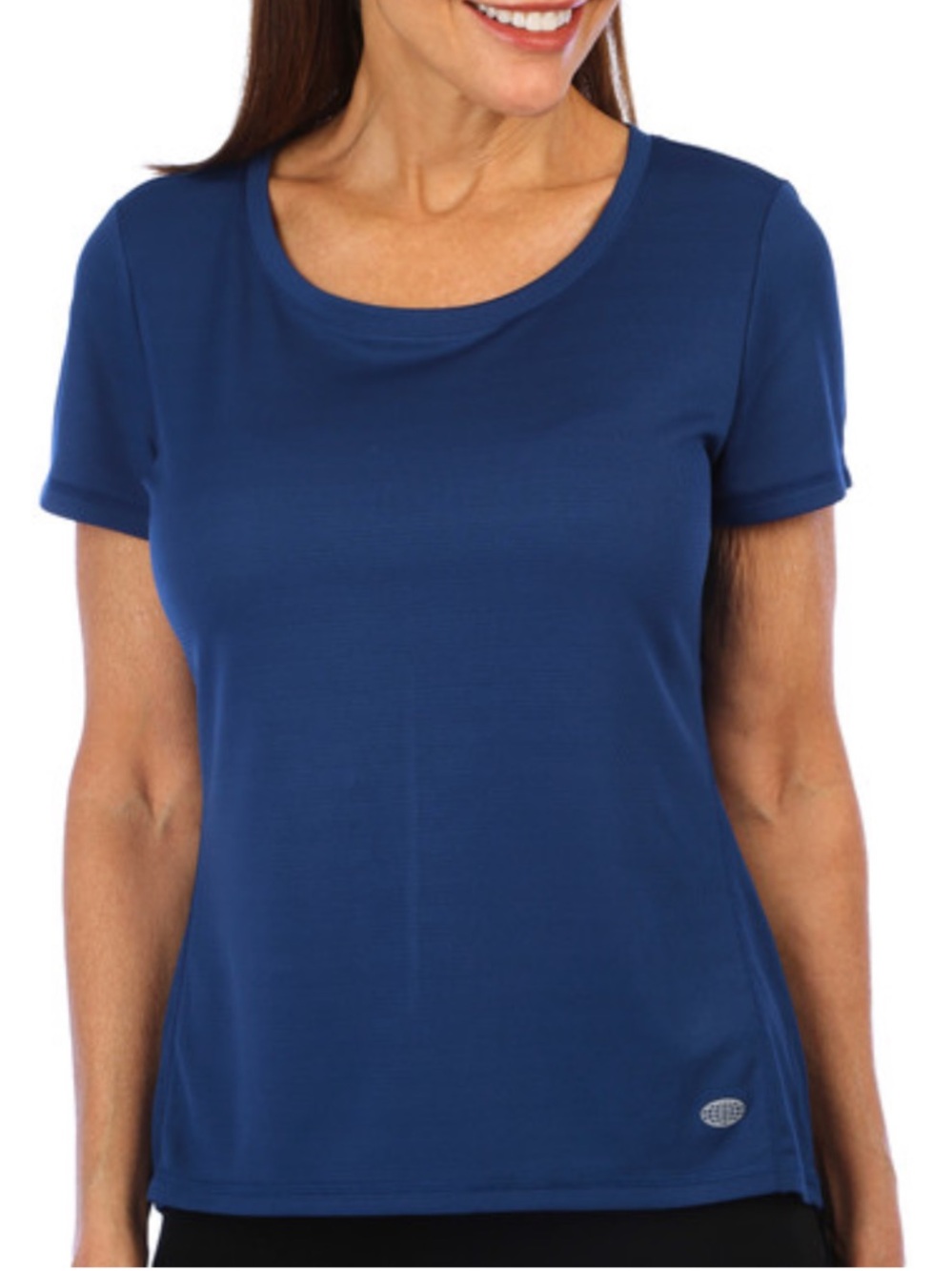 NWT Reel Legends Women’s Navy Crew Short Sleeve Athletic Tee Size M